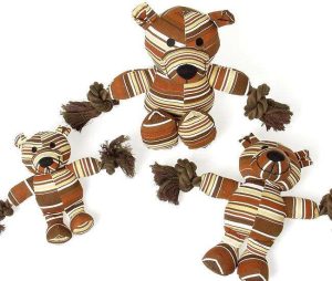 Karlie SENIOR DOG TOY Bär mit Seil - 24 cm