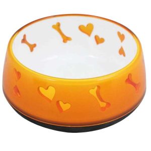 All for Paws Hundenapf Dog Love Bowl - Orange - 900 ml