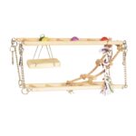 Duvoplus Holzhängebrücke mit Schaukel