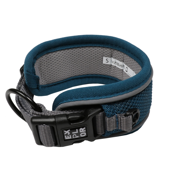 Duvoplus EXPLOR Ultimate Fit Control Halsband Classic - petrol blue - XL - 52-61cm – Bild 2